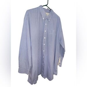 Cutter & Buck Men's‎ Blue Gingham Button Down Shirt 2XLB